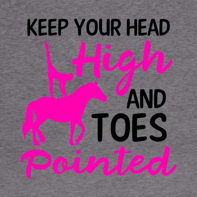 Equestrian Shirt | Head High And Toes Pointed by Gawkclothing